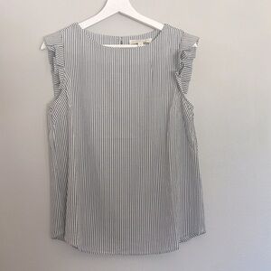 Monteau Pinstripe Blouse Size M